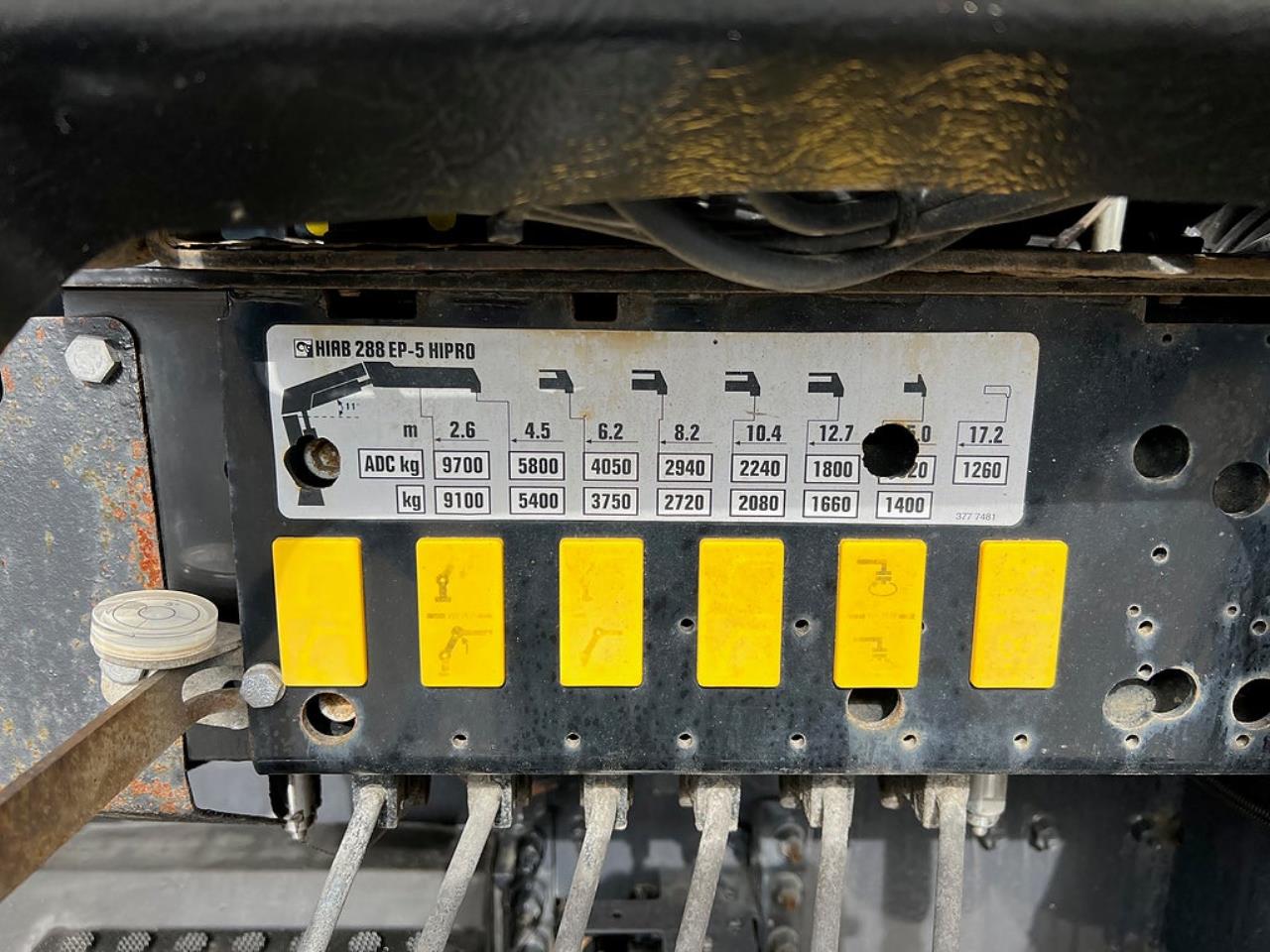 Volvo FH13 460 6x2*4 Kranv&auml;xlare, Hiab 288 Kran, Euro 6 2015 - Kran