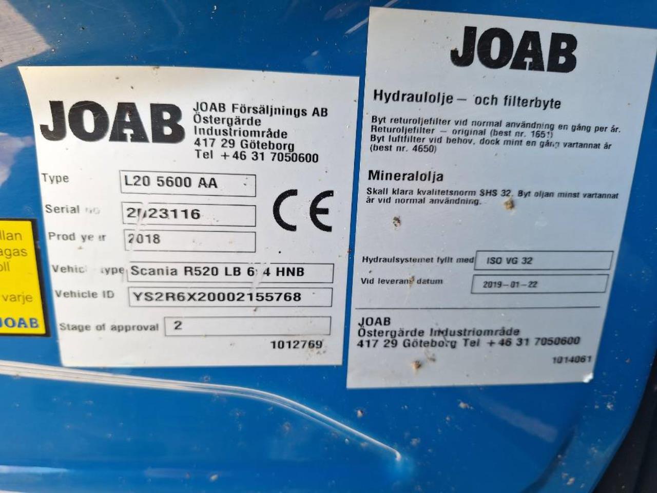 Scania R520 LB6x2 Lastv&auml;xlare 2018 - Krok/Lastv&auml;xlare