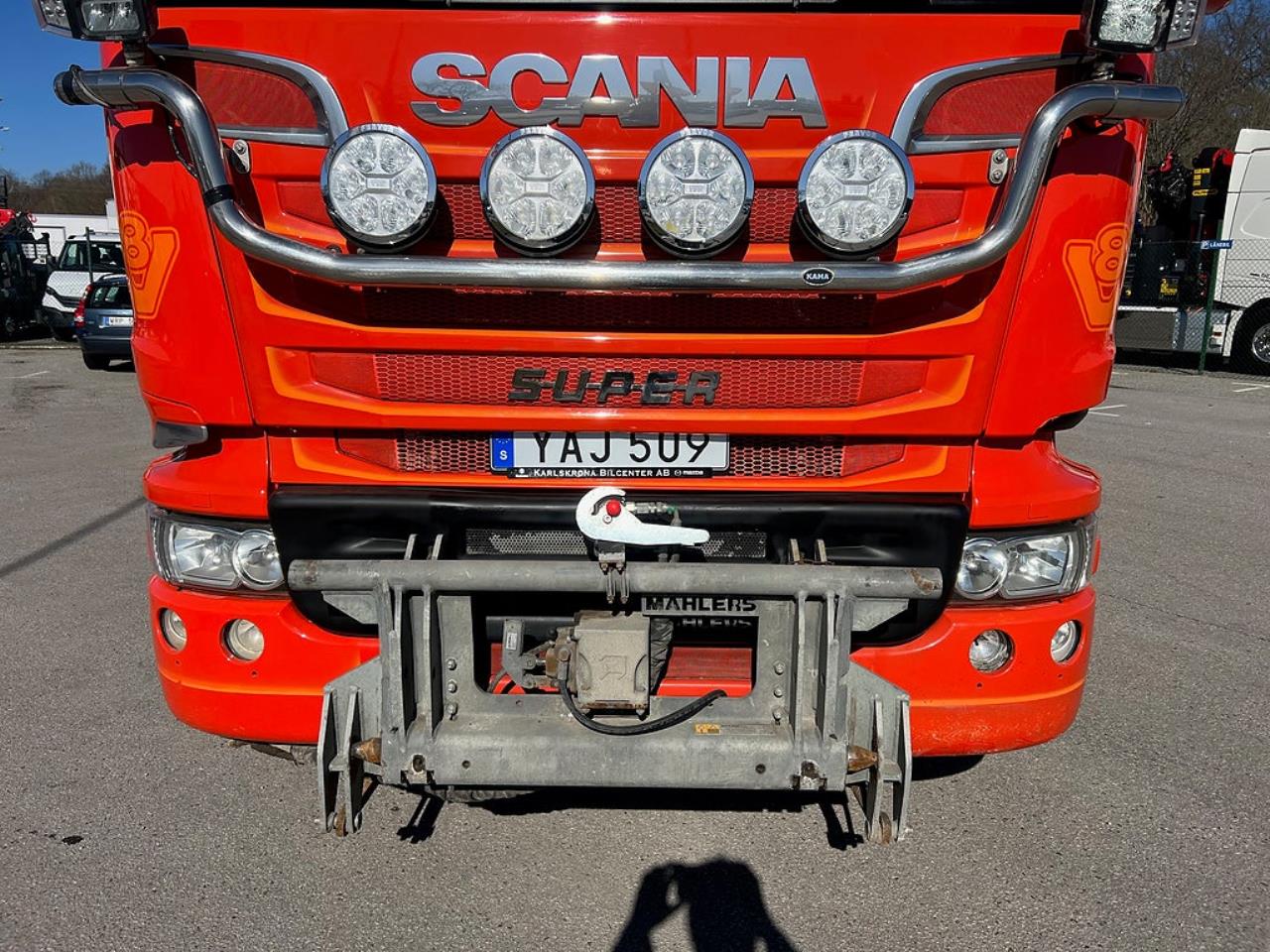 Scania R520 V8 8x4*4 Tridem Tippbil, Plogutrustad 2016 - Tipp