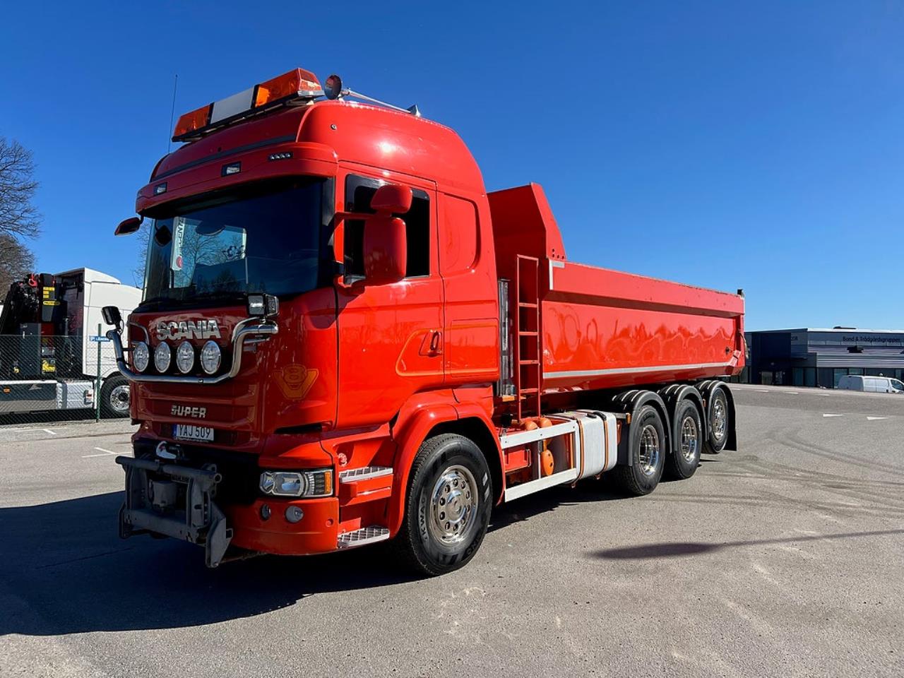 Scania R520 V8 8x4*4 Tridem Tippbil, Plogutrustad 2016 - Tipp