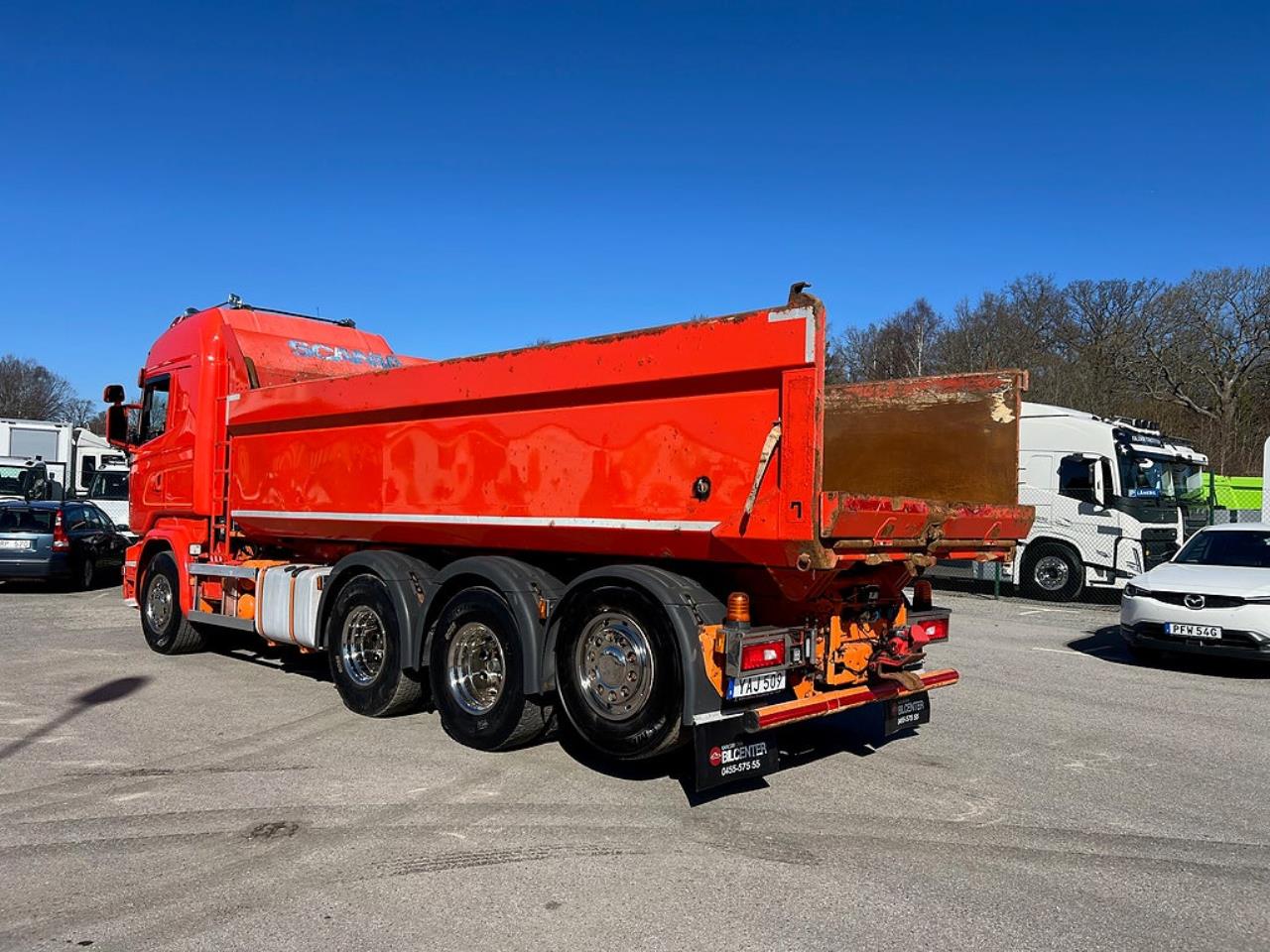 Scania R520 V8 8x4*4 Tridem Tippbil, Plogutrustad 2016 - Tipp