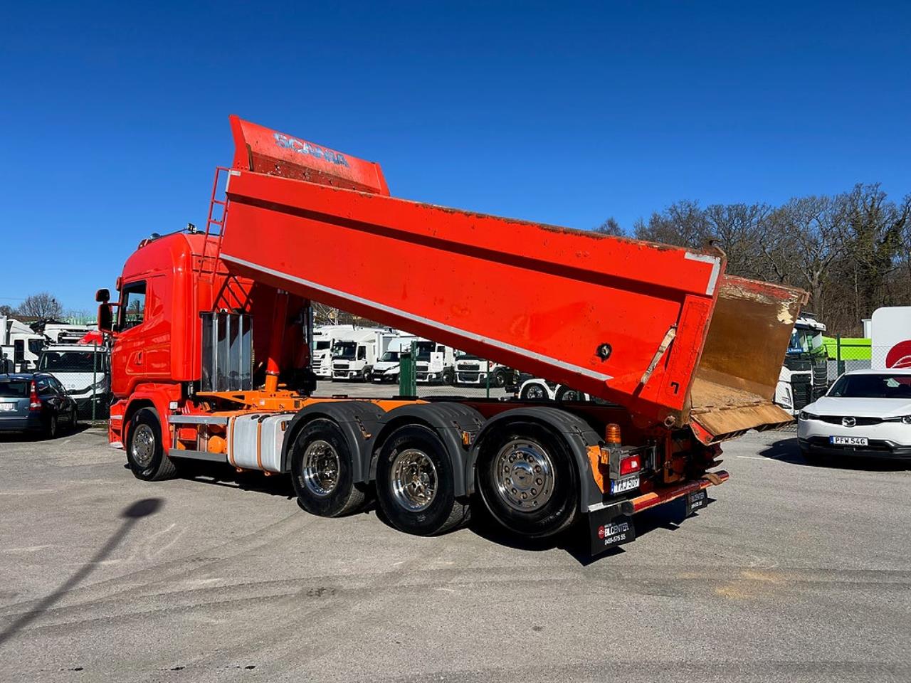 Scania R520 V8 8x4*4 Tridem Tippbil, Plogutrustad 2016 - Tipp