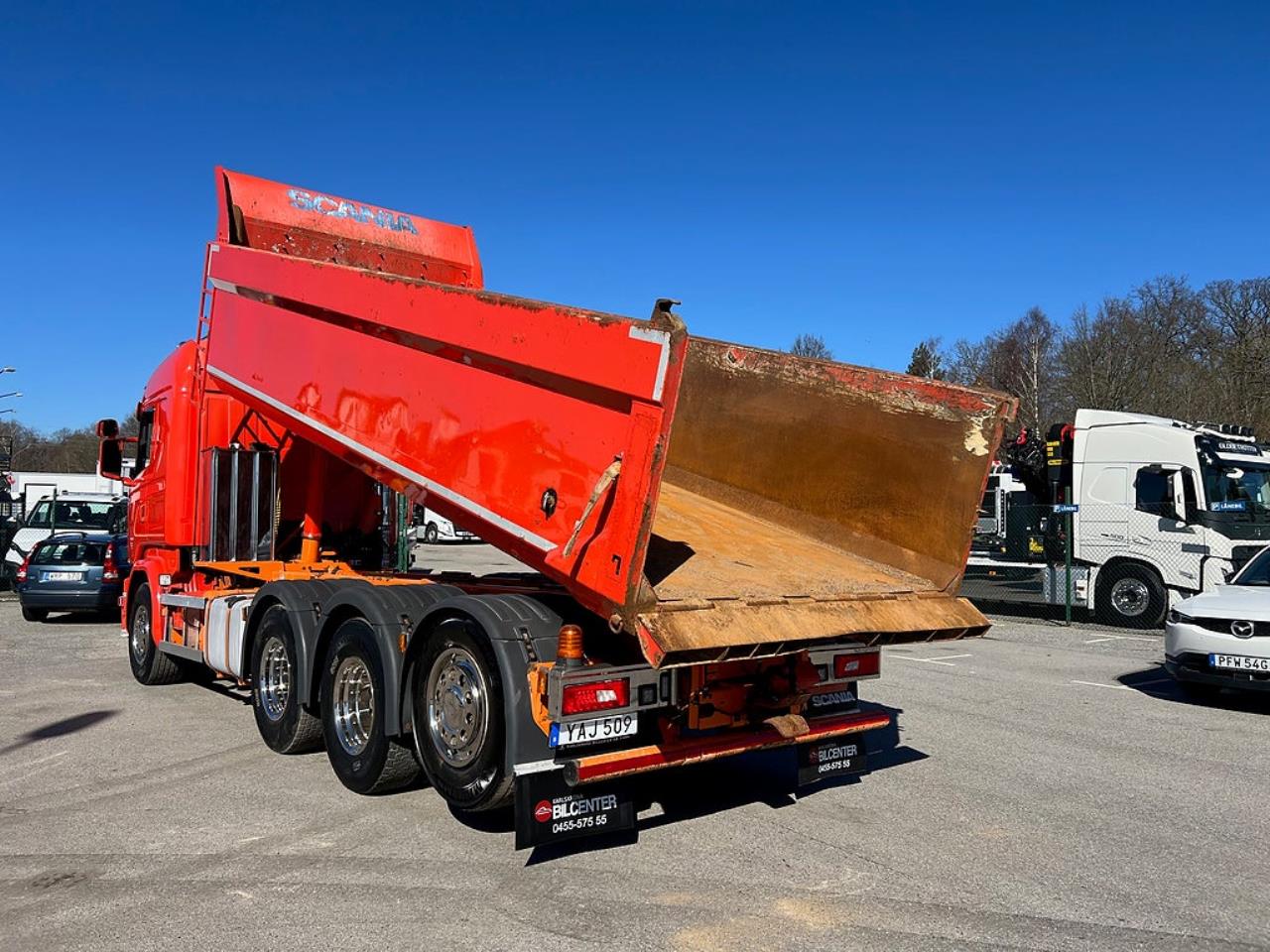 Scania R520 V8 8x4*4 Tridem Tippbil, Plogutrustad 2016 - Tipp