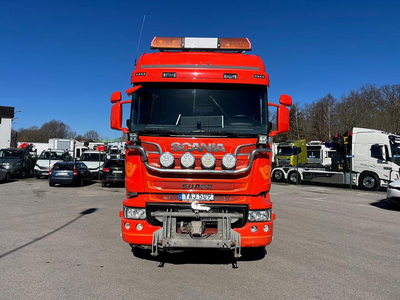 Scania R520 V8 8x4*4 Tridem Tippbil, Plogutrustad 2016 - Tipp