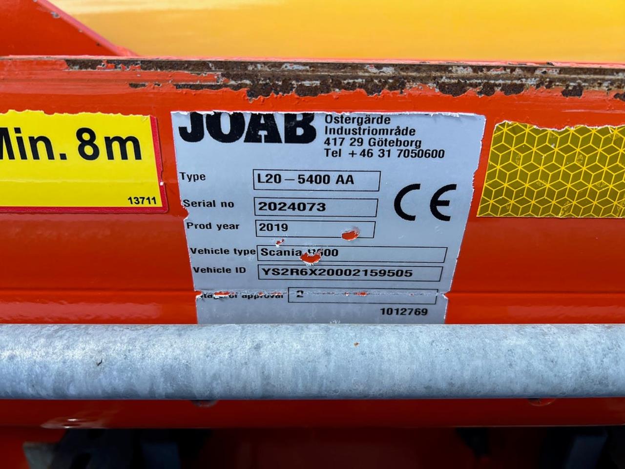 Scania R500 6x2 Lastv&auml;xlare Euro 6 Inkl Schaktflak 2019 - Krok/Lastv&auml;xlare