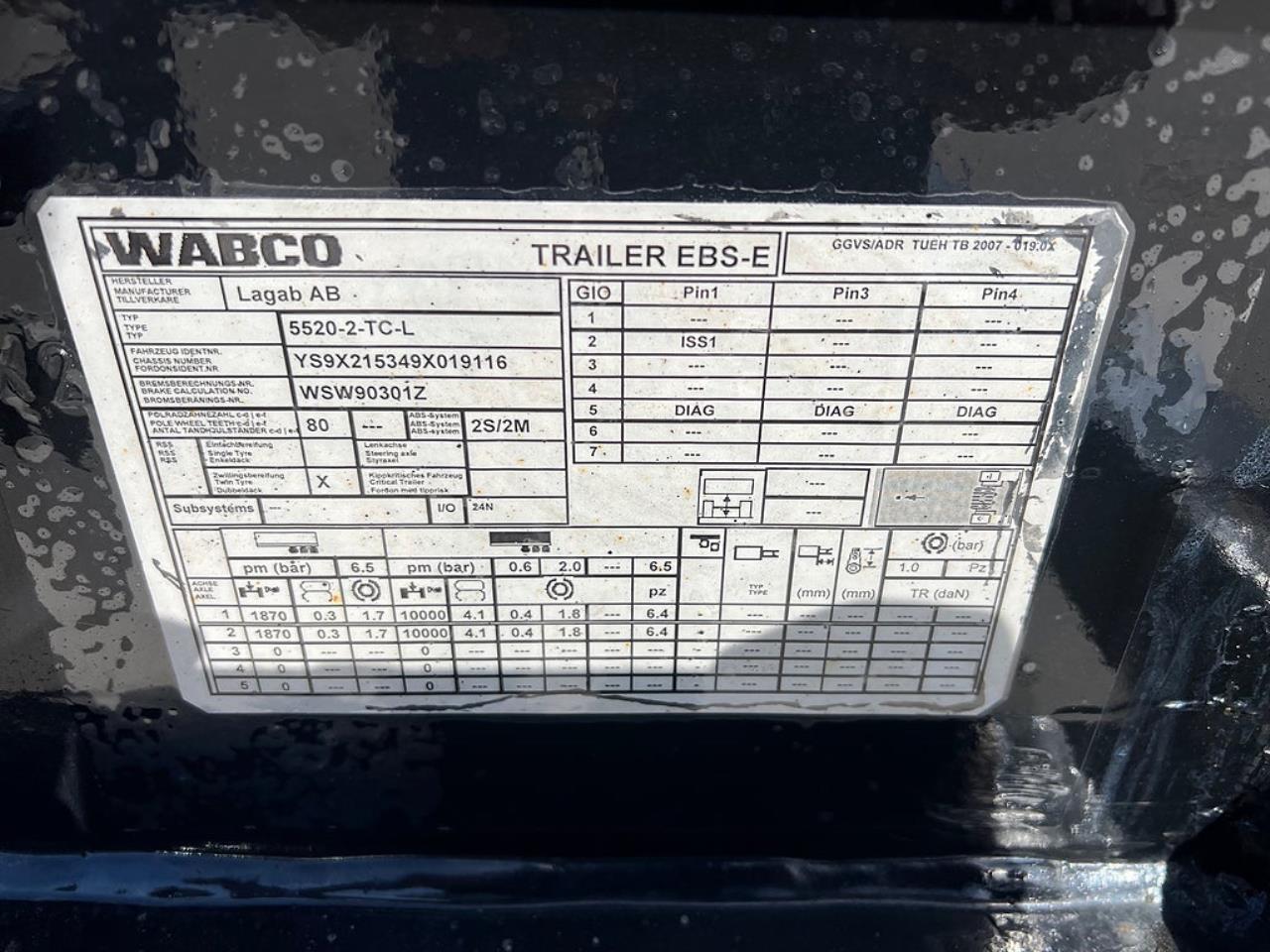 &Ouml;vriga Lagab 2 axlar Containerjigg 2022 - &Ouml;vrigt