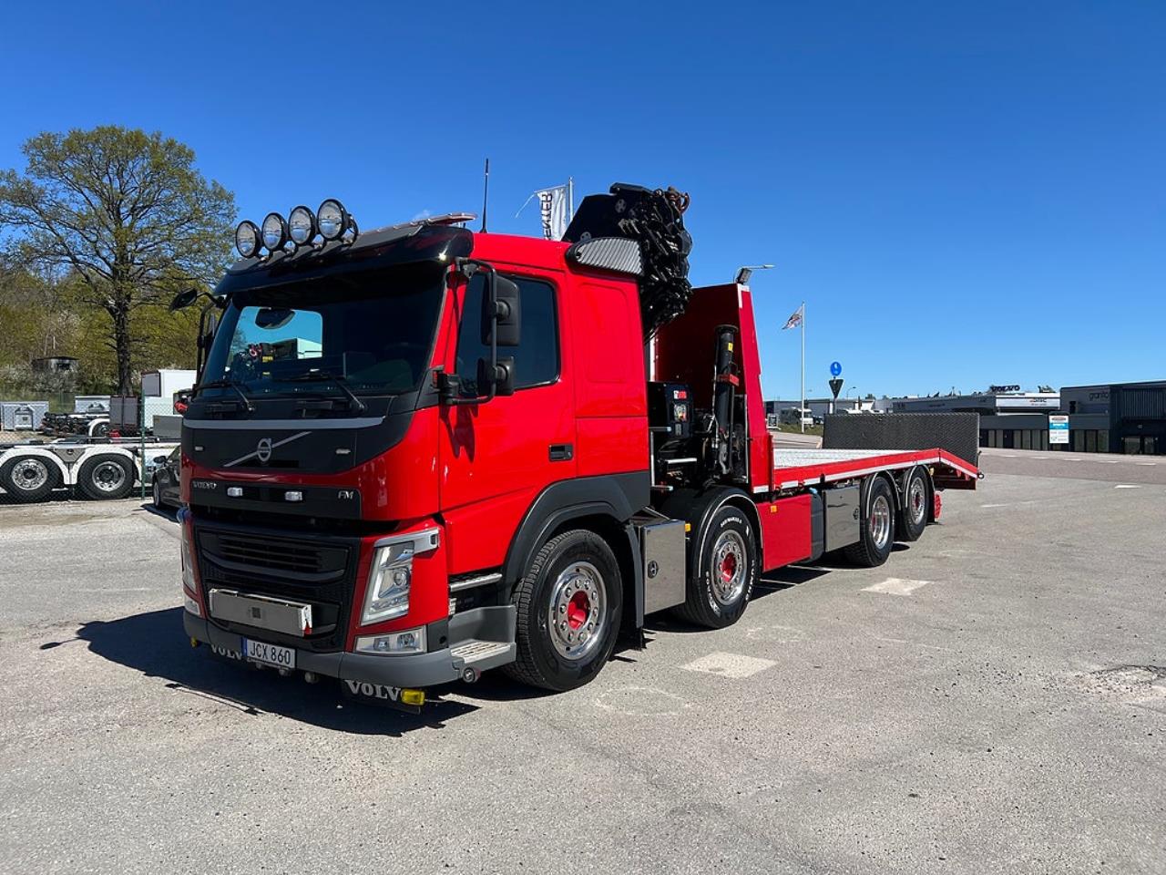 Volvo FM13 460 8x2*6 Maskinbil med stor kran, Euro 6 2017 - Kran