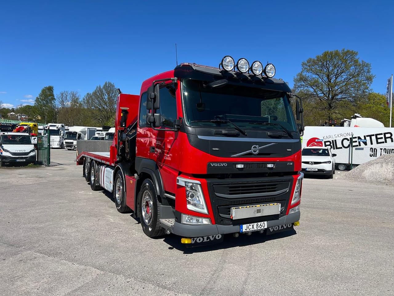 Volvo FM13 460 8x2*6 Maskinbil med stor kran, Euro 6 2017 - Kran