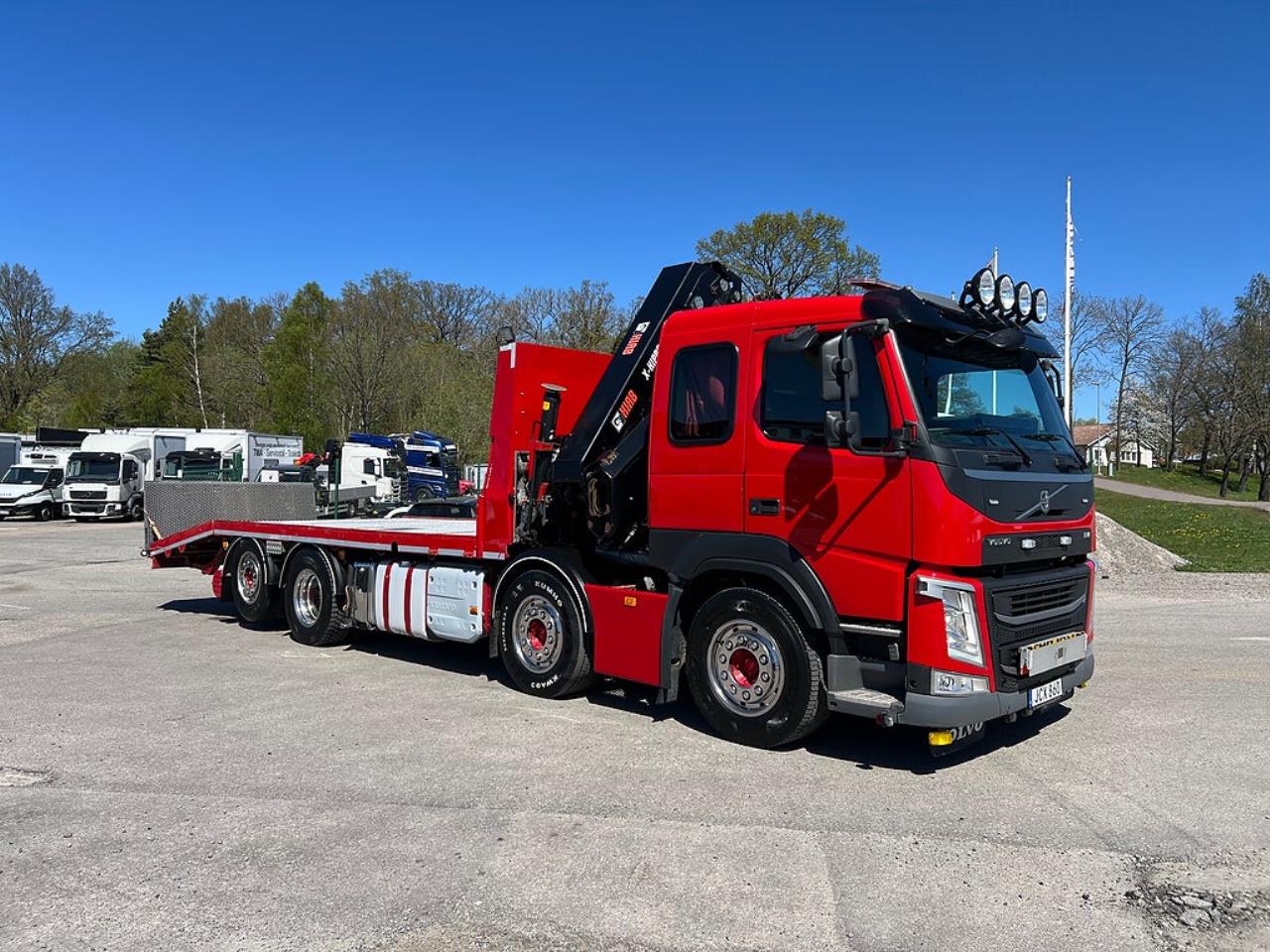 Volvo FM13 460 8x2*6 Maskinbil med stor kran, Euro 6 2017 - Kran