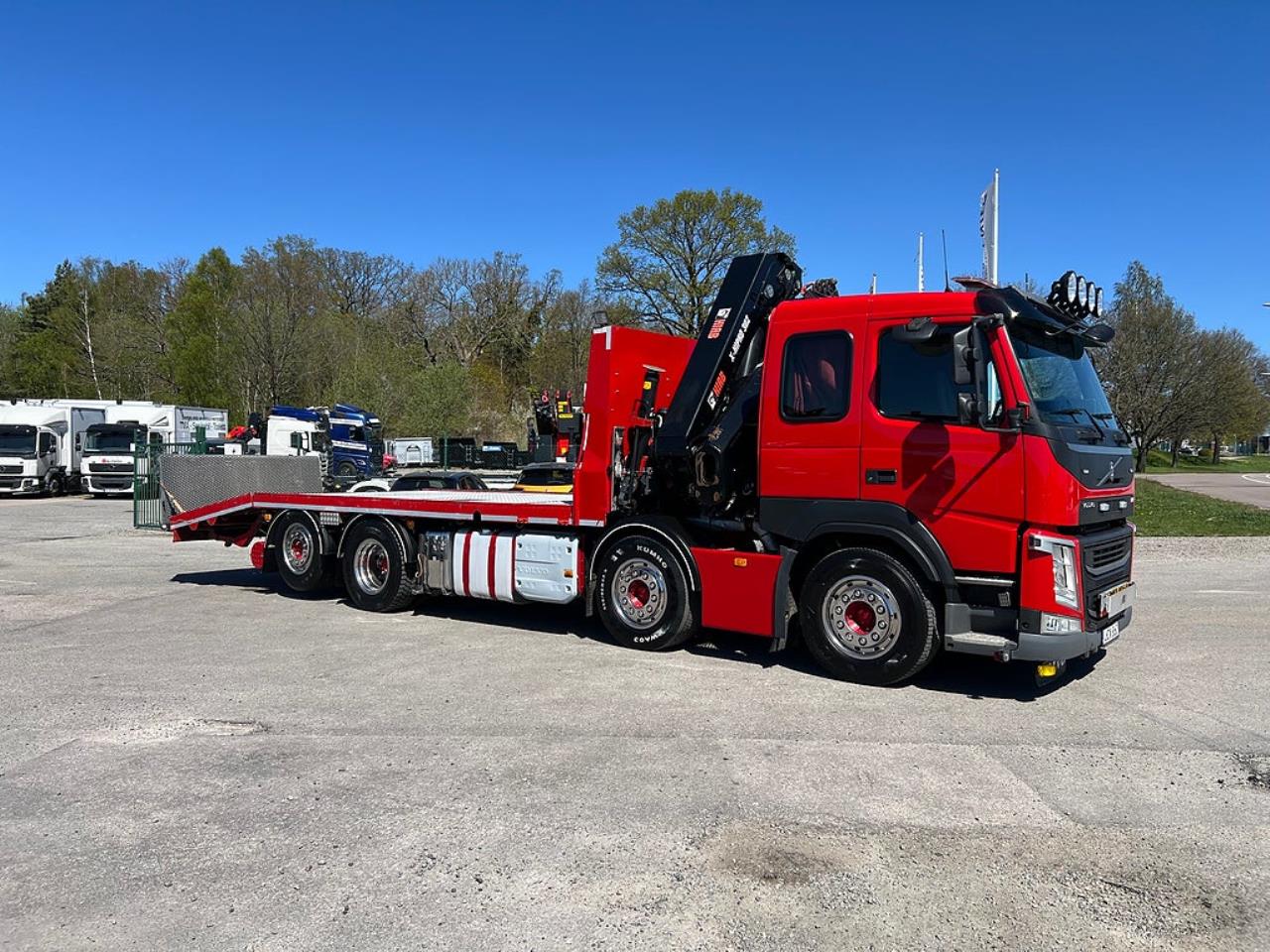 Volvo FM13 460 8x2*6 Maskinbil med stor kran, Euro 6 2017 - Kran
