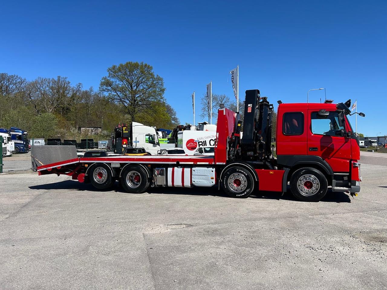 Volvo FM13 460 8x2*6 Maskinbil med stor kran, Euro 6 2017 - Kran