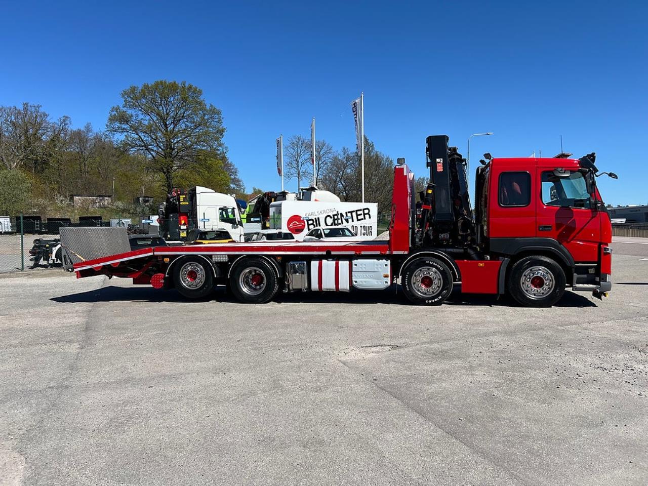 Volvo FM13 460 8x2*6 Maskinbil med stor kran, Euro 6 2017 - Kran