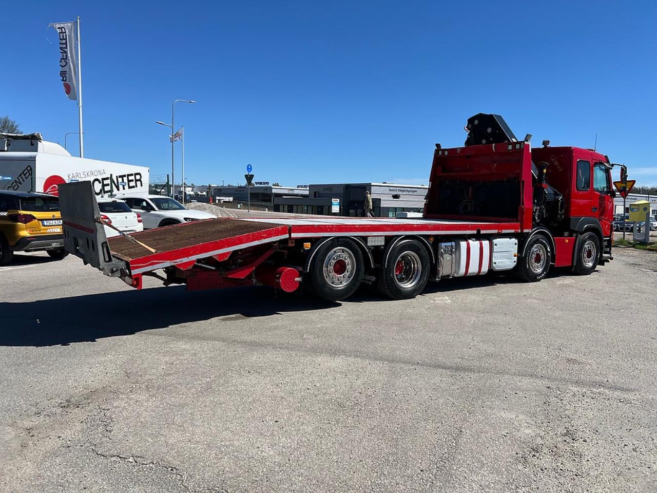 Volvo FM13 460 8x2*6 Maskinbil med stor kran, Euro 6 2017 - Kran