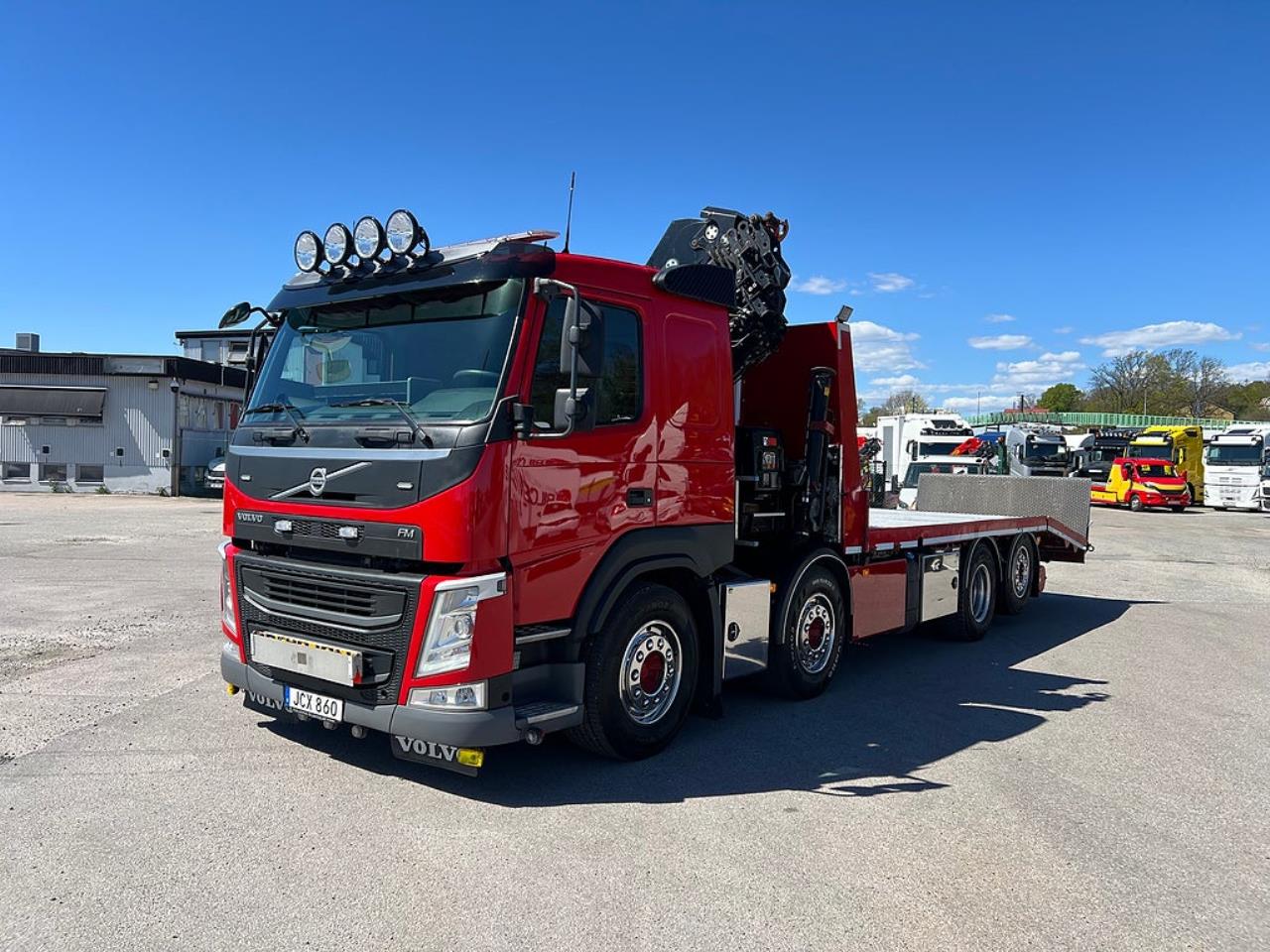 Volvo FM13 460 8x2*6 Maskinbil med stor kran, Euro 6 2017 - Kran