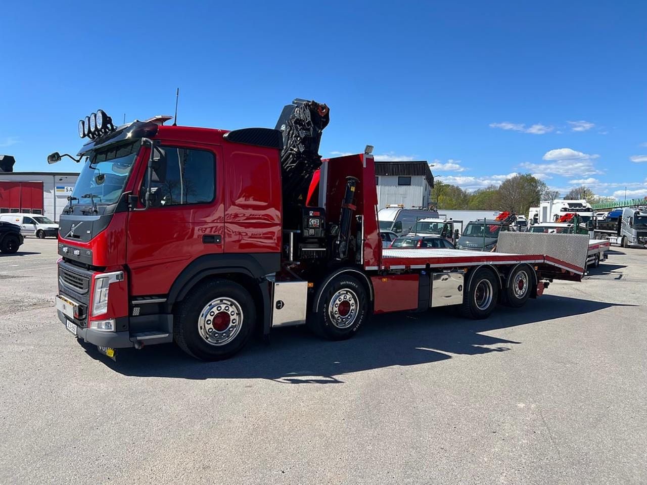 Volvo FM13 460 8x2*6 Maskinbil med stor kran, Euro 6 2017 - Kran