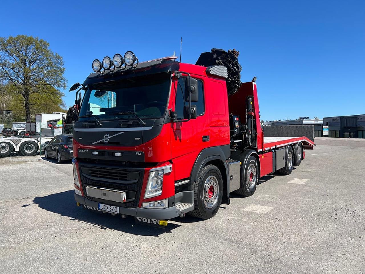 Volvo FM13 460 8x2*6 Maskinbil med stor kran, Euro 6 2017 - Kran