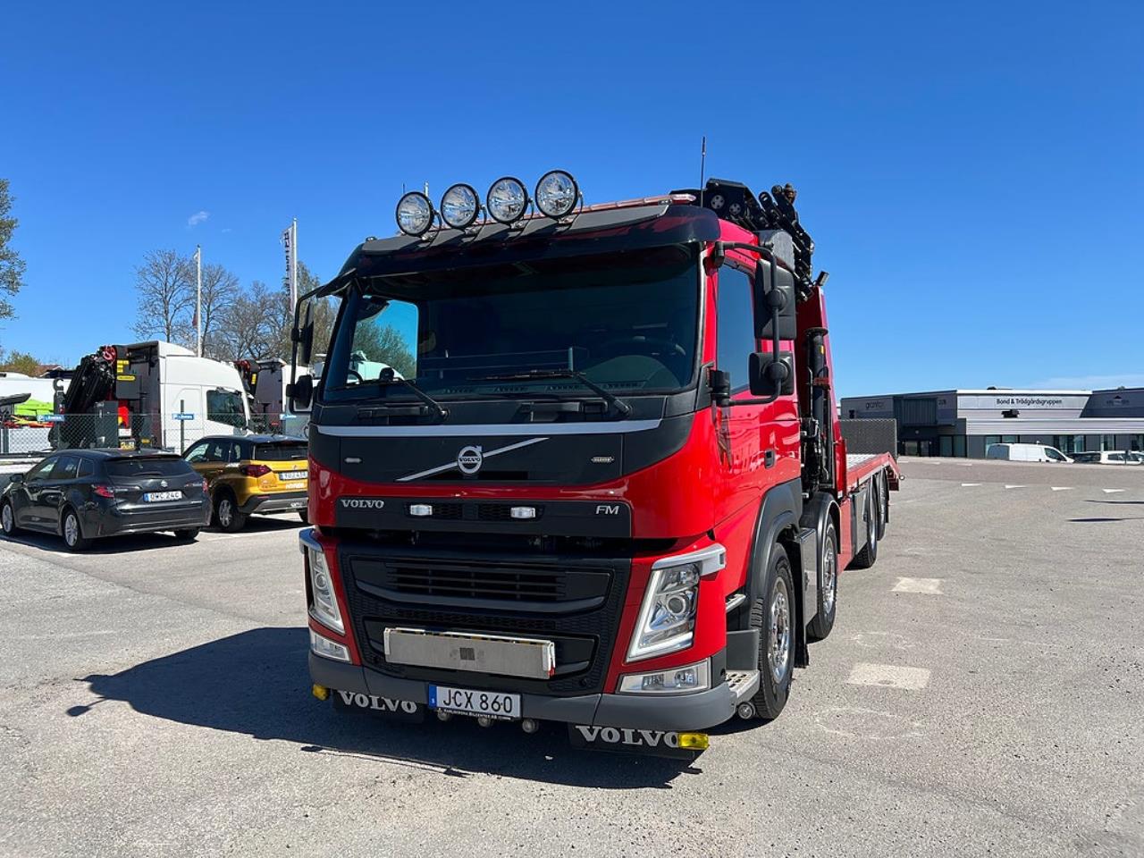 Volvo FM13 460 8x2*6 Maskinbil med stor kran, Euro 6 2017 - Kran