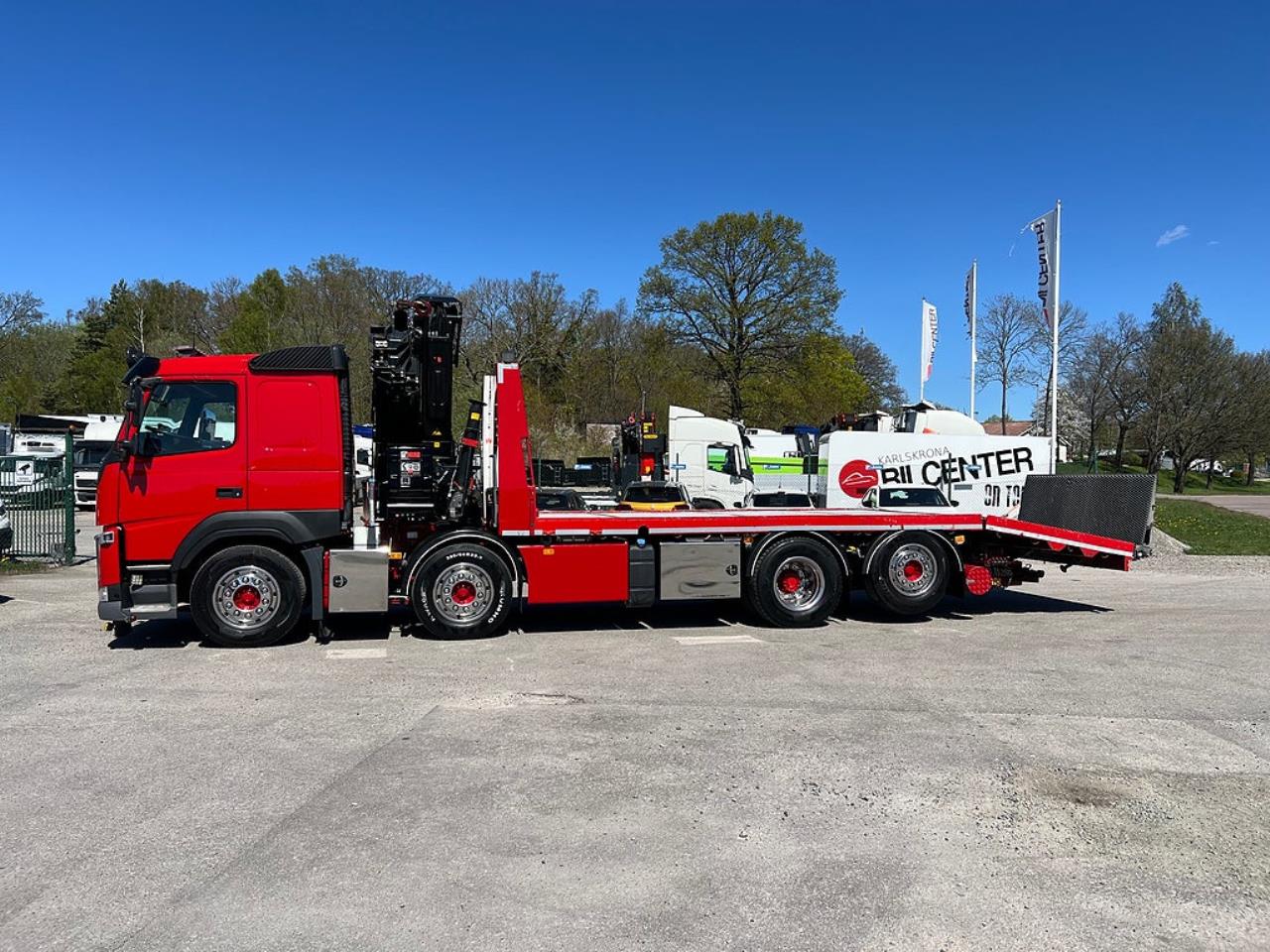 Volvo FM13 460 8x2*6 Maskinbil med stor kran, Euro 6 2017 - Kran