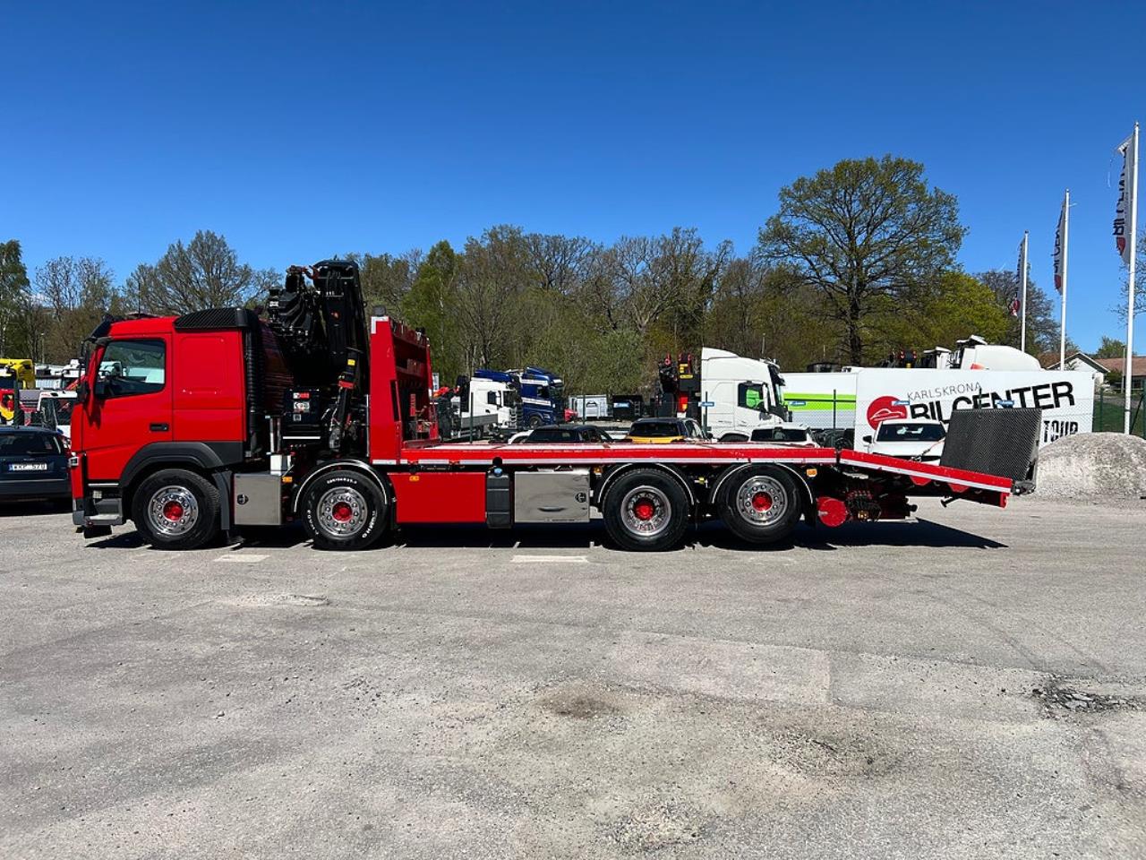 Volvo FM13 460 8x2*6 Maskinbil med stor kran, Euro 6 2017 - Kran