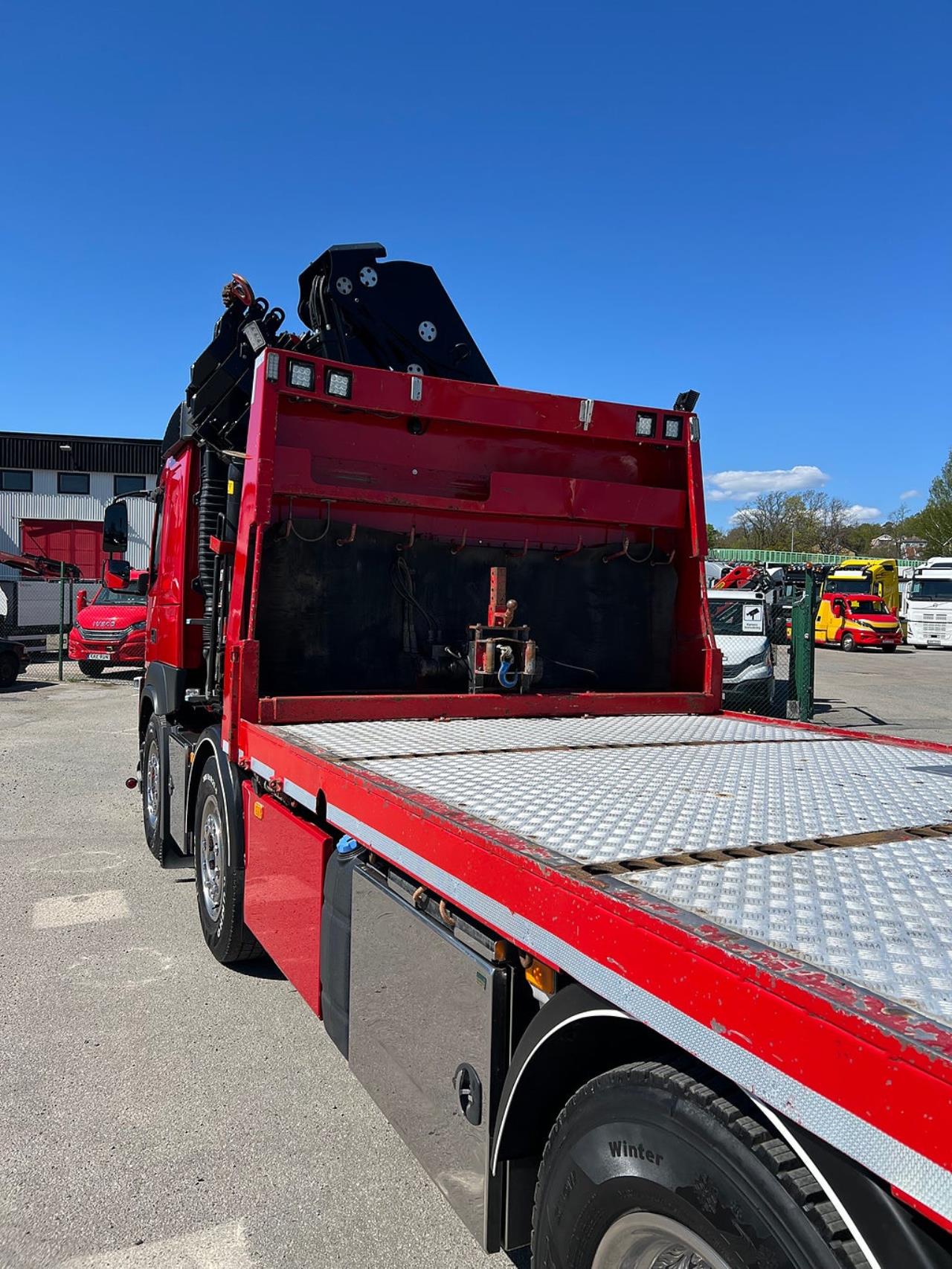 Volvo FM13 460 8x2*6 Maskinbil med stor kran, Euro 6 2017 - Kran