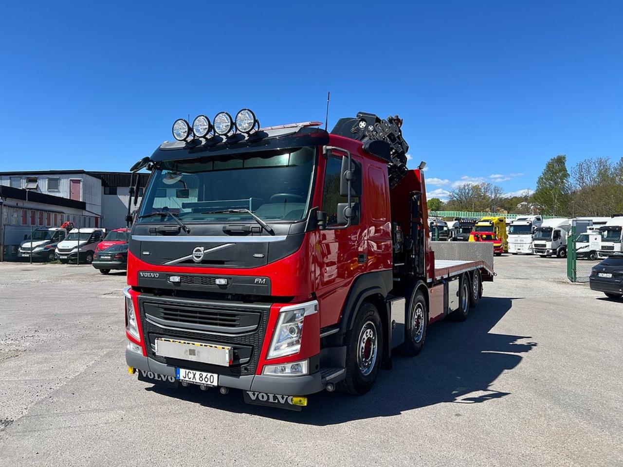 Volvo FM13 460 8x2*6 Maskinbil med stor kran, Euro 6 2017 - Kran