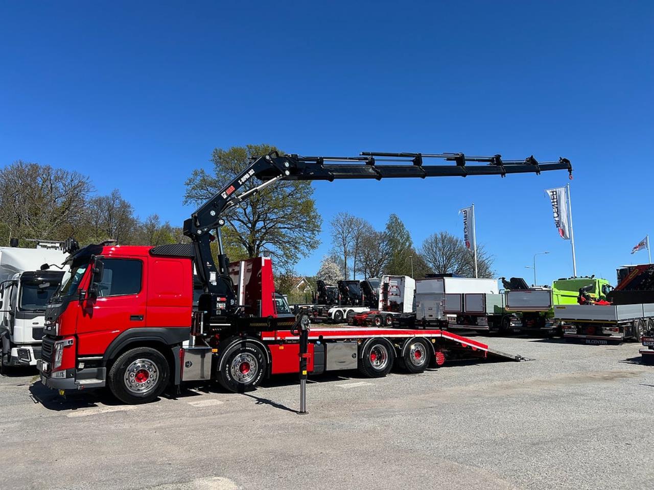 Volvo FM13 460 8x2*6 Maskinbil med stor kran, Euro 6 2017 - Kran