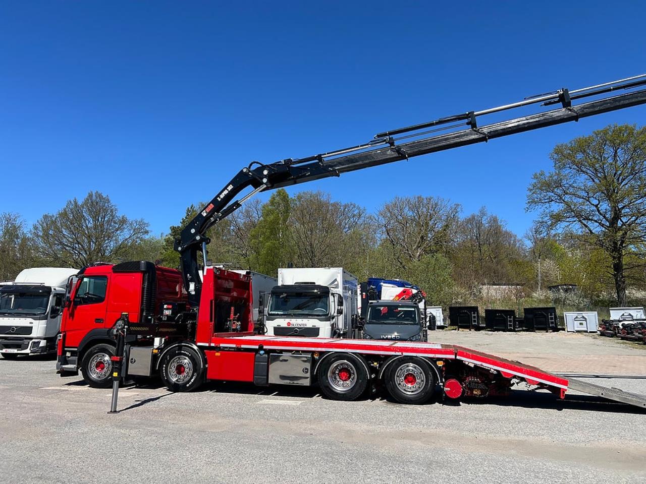 Volvo FM13 460 8x2*6 Maskinbil med stor kran, Euro 6 2017 - Kran