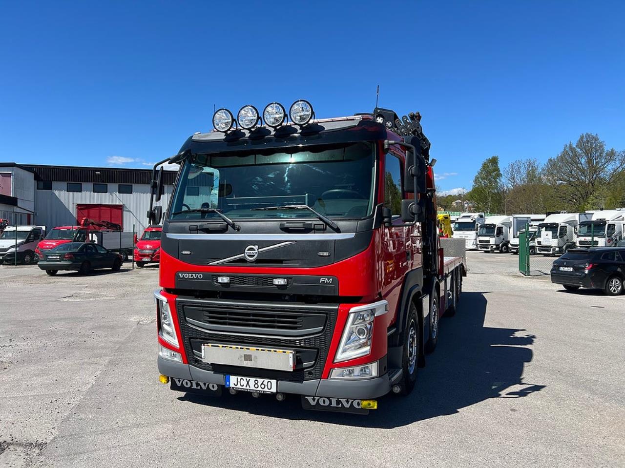Volvo FM13 460 8x2*6 Maskinbil med stor kran, Euro 6 2017 - Kran