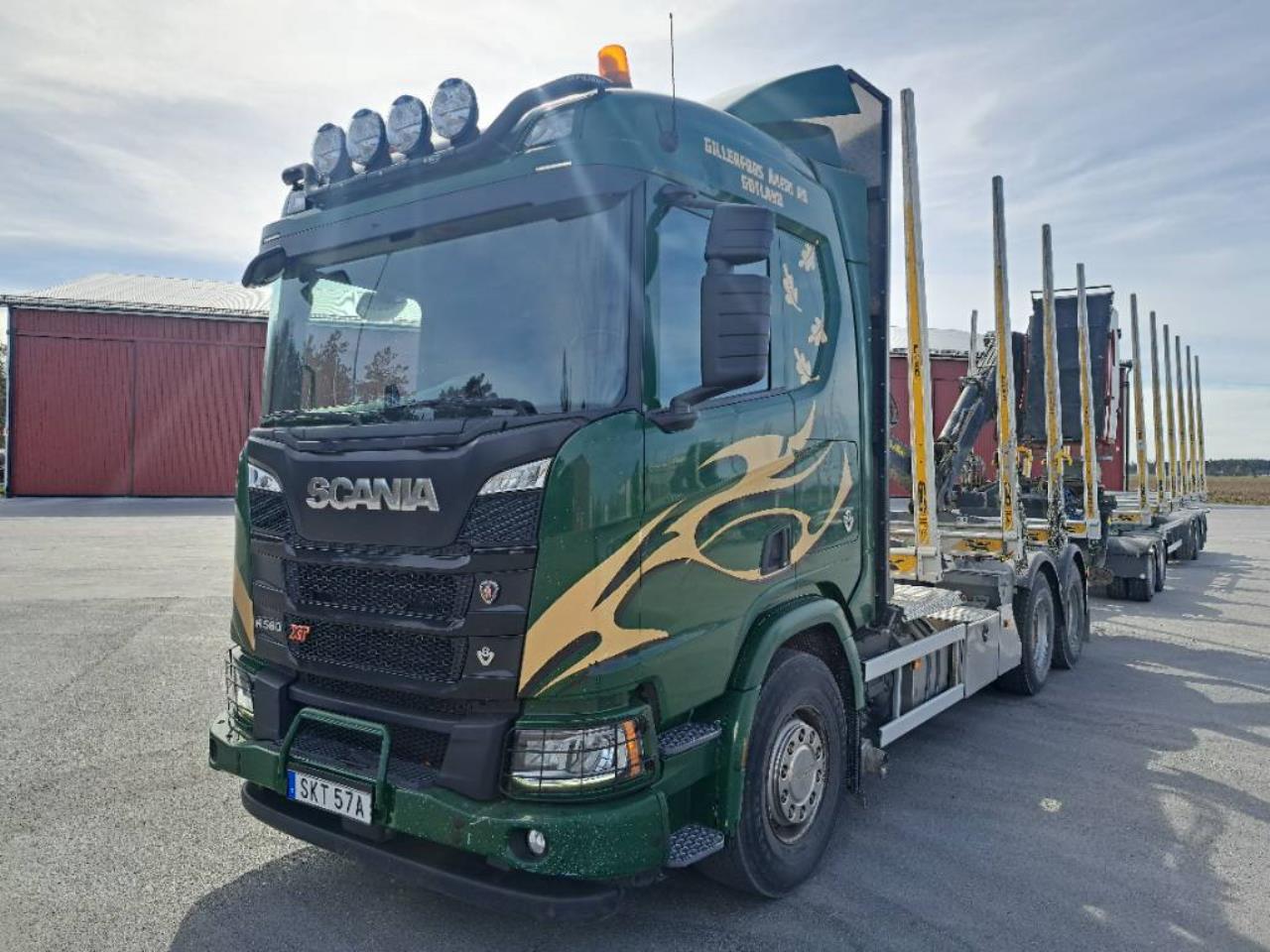Scania R580 LB 6x4 Timmerbil med kran och sl&auml;p  (Kan dela 2020 - Timmer