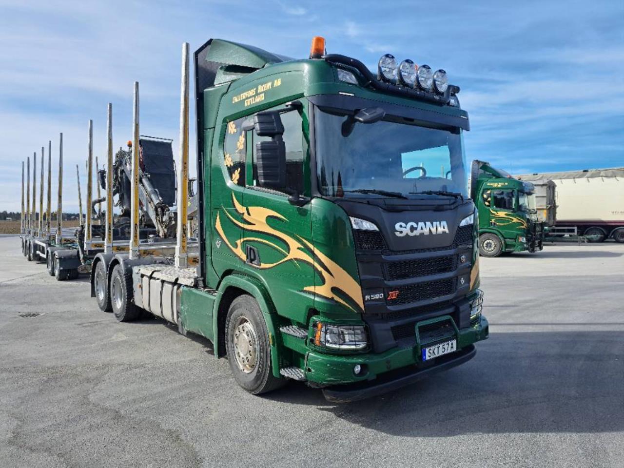 Scania R580 LB 6x4 Timmerbil med kran och sl&auml;p  (Kan dela 2020 - Timmer