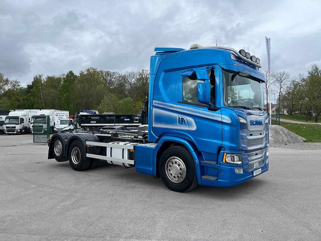 Scania G450 6x2*4 Lastv&auml;xlare, Kranflak Anpassad, Euro 6 2019 - Kran