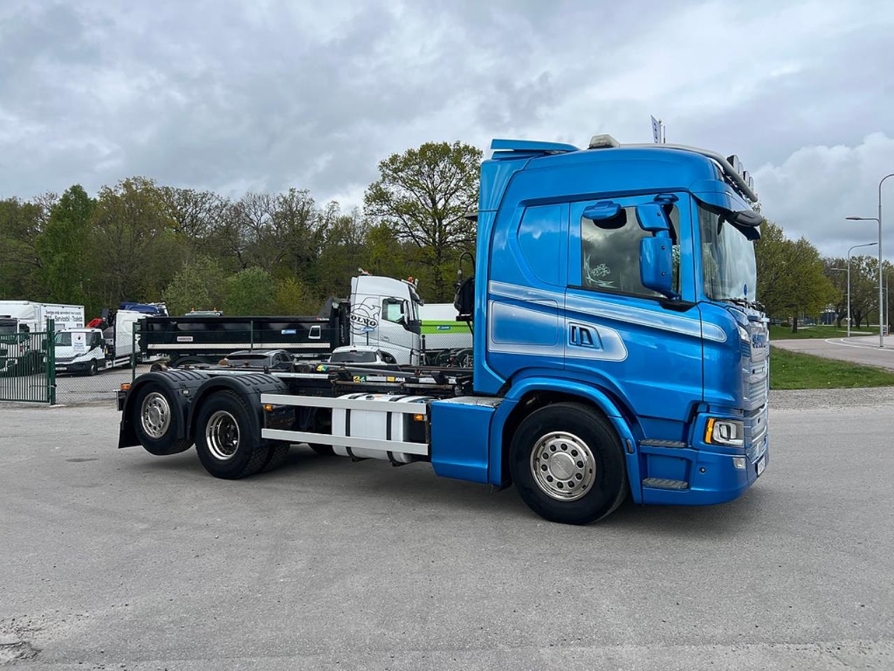 Scania G450 6x2*4 Lastv&auml;xlare, Kranflak Anpassad, Euro 6 2019 - Kran