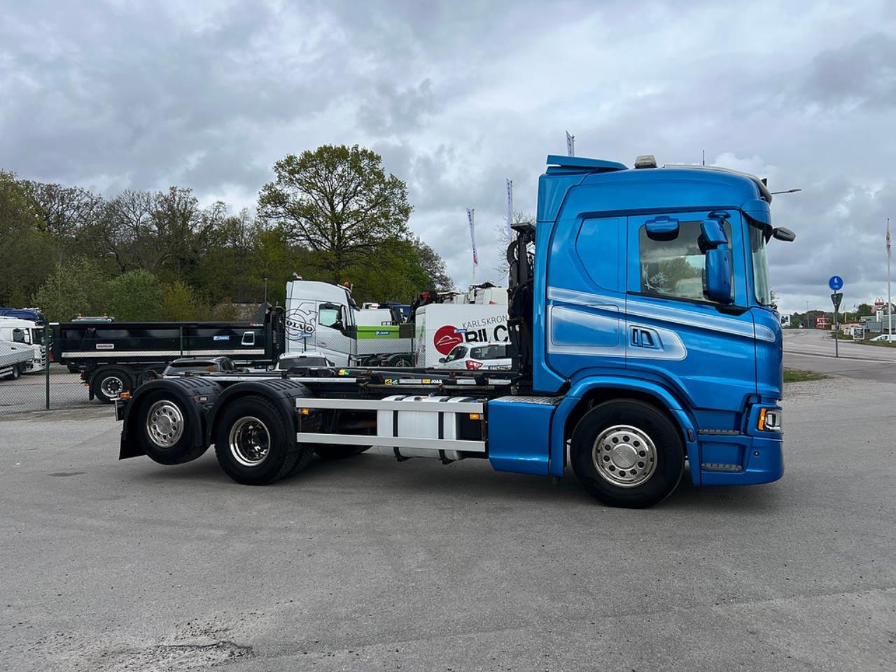Scania G450 6x2*4 Lastv&auml;xlare, Kranflak Anpassad, Euro 6 2019 - Kran