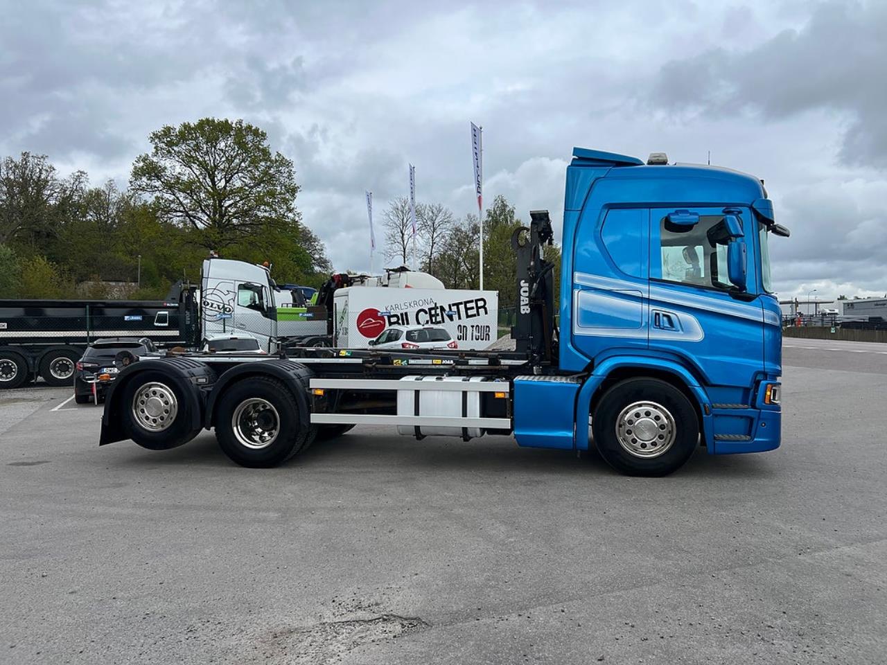 Scania G450 6x2*4 Lastv&auml;xlare, Kranflak Anpassad, Euro 6 2019 - Kran