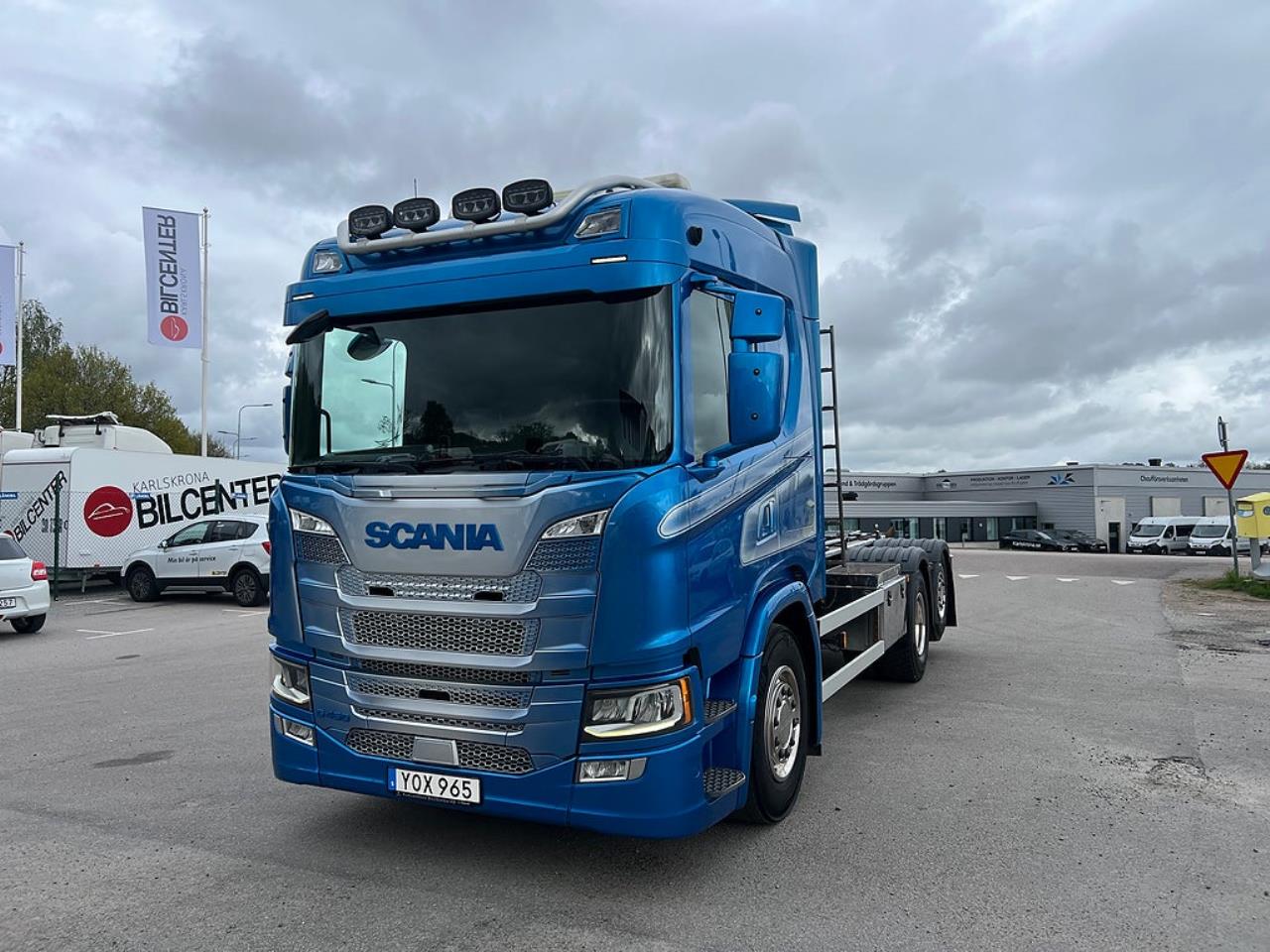 Scania G450 6x2*4 Lastv&auml;xlare, Kranflak Anpassad, Euro 6 2019 - Kran