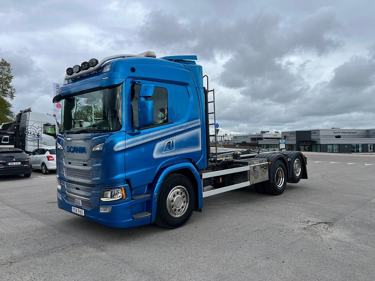 Scania G450 6x2*4 Lastv&auml;xlare, Kranflak Anpassad, Euro 6 2019 - Kran