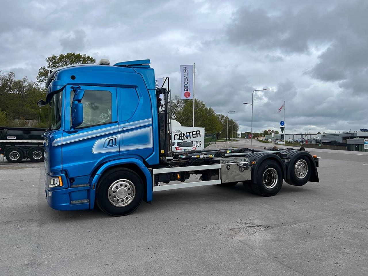 Scania G450 6x2*4 Lastv&auml;xlare, Kranflak Anpassad, Euro 6 2019 - Kran