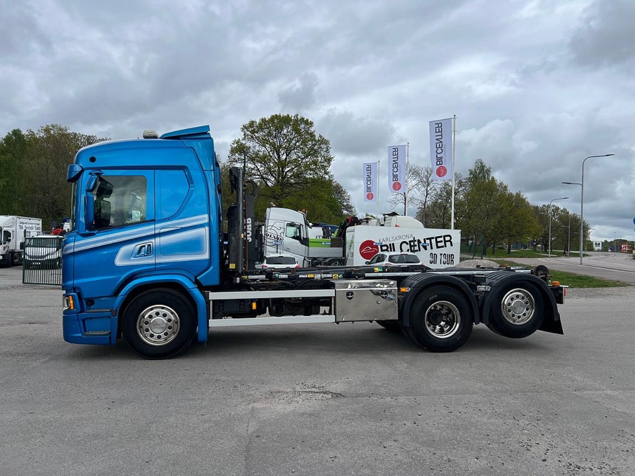 Scania G450 6x2*4 Lastv&auml;xlare, Kranflak Anpassad, Euro 6 2019 - Kran