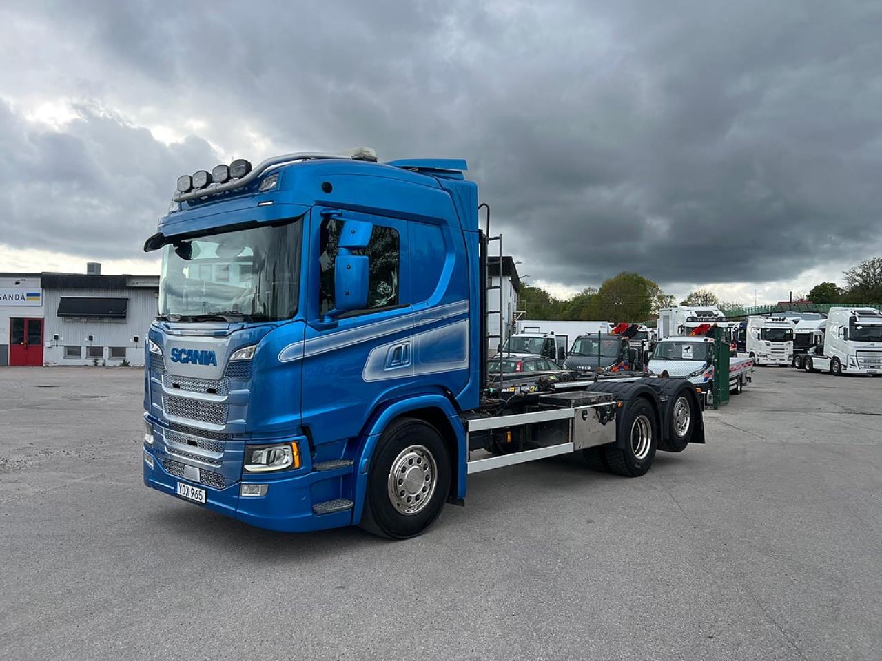 Scania G450 6x2*4 Lastv&auml;xlare, Kranflak Anpassad, Euro 6 2019 - Kran