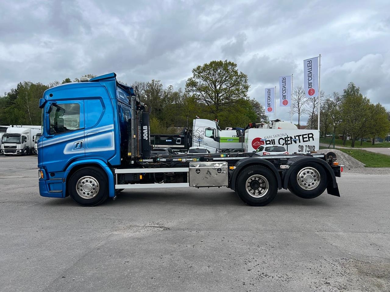 Scania G450 6x2*4 Lastv&auml;xlare, Kranflak Anpassad, Euro 6 2019 - Kran