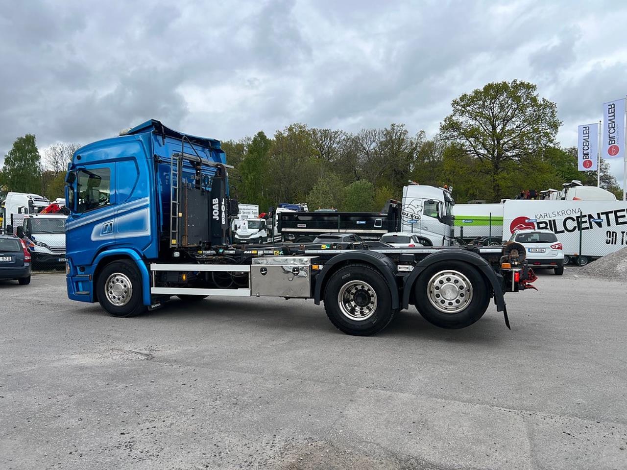 Scania G450 6x2*4 Lastv&auml;xlare, Kranflak Anpassad, Euro 6 2019 - Kran
