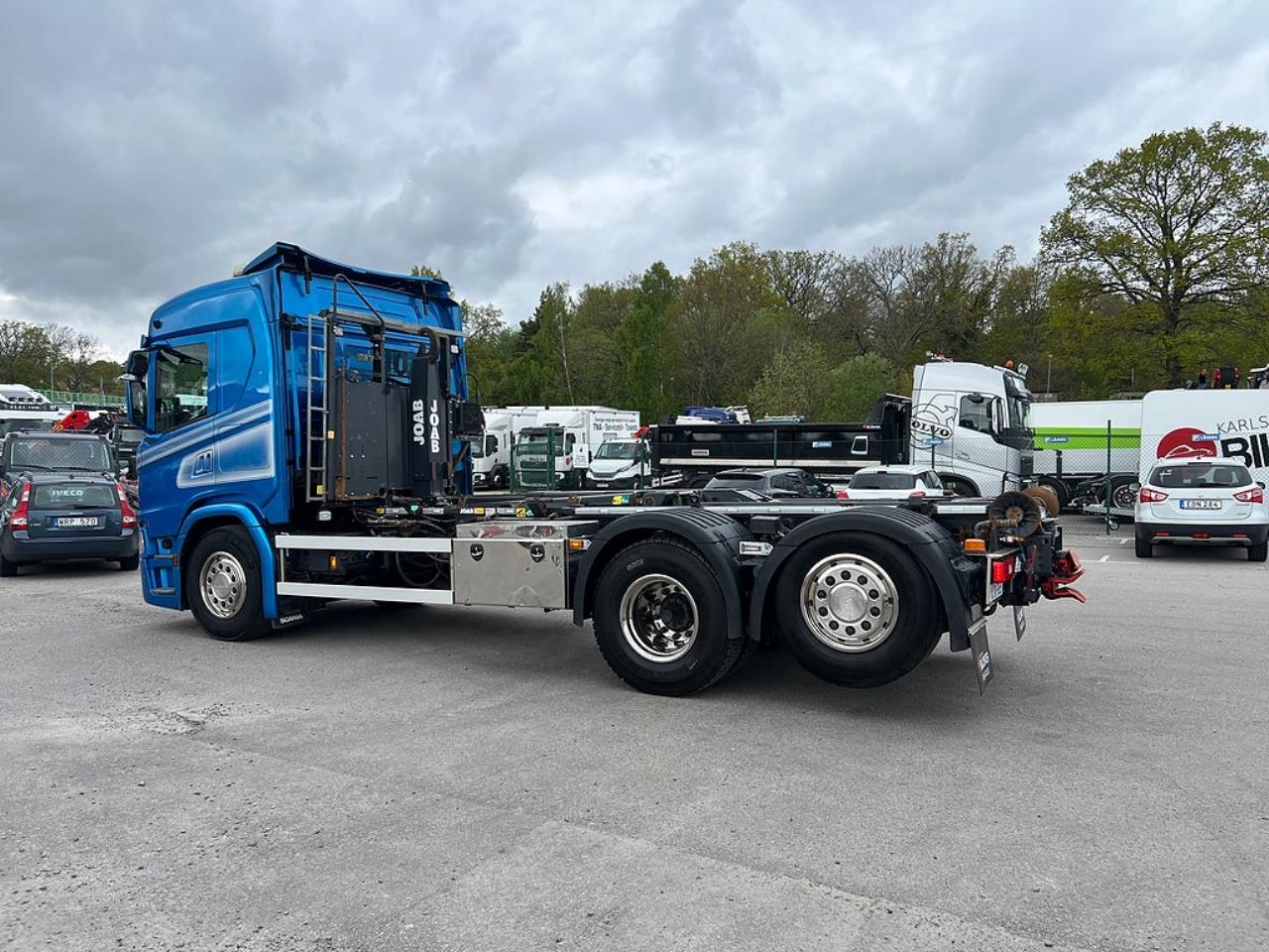 Scania G450 6x2*4 Lastv&auml;xlare, Kranflak Anpassad, Euro 6 2019 - Kran