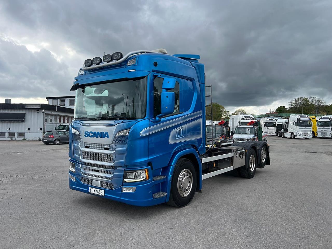Scania G450 6x2*4 Lastv&auml;xlare, Kranflak Anpassad, Euro 6 2019 - Kran