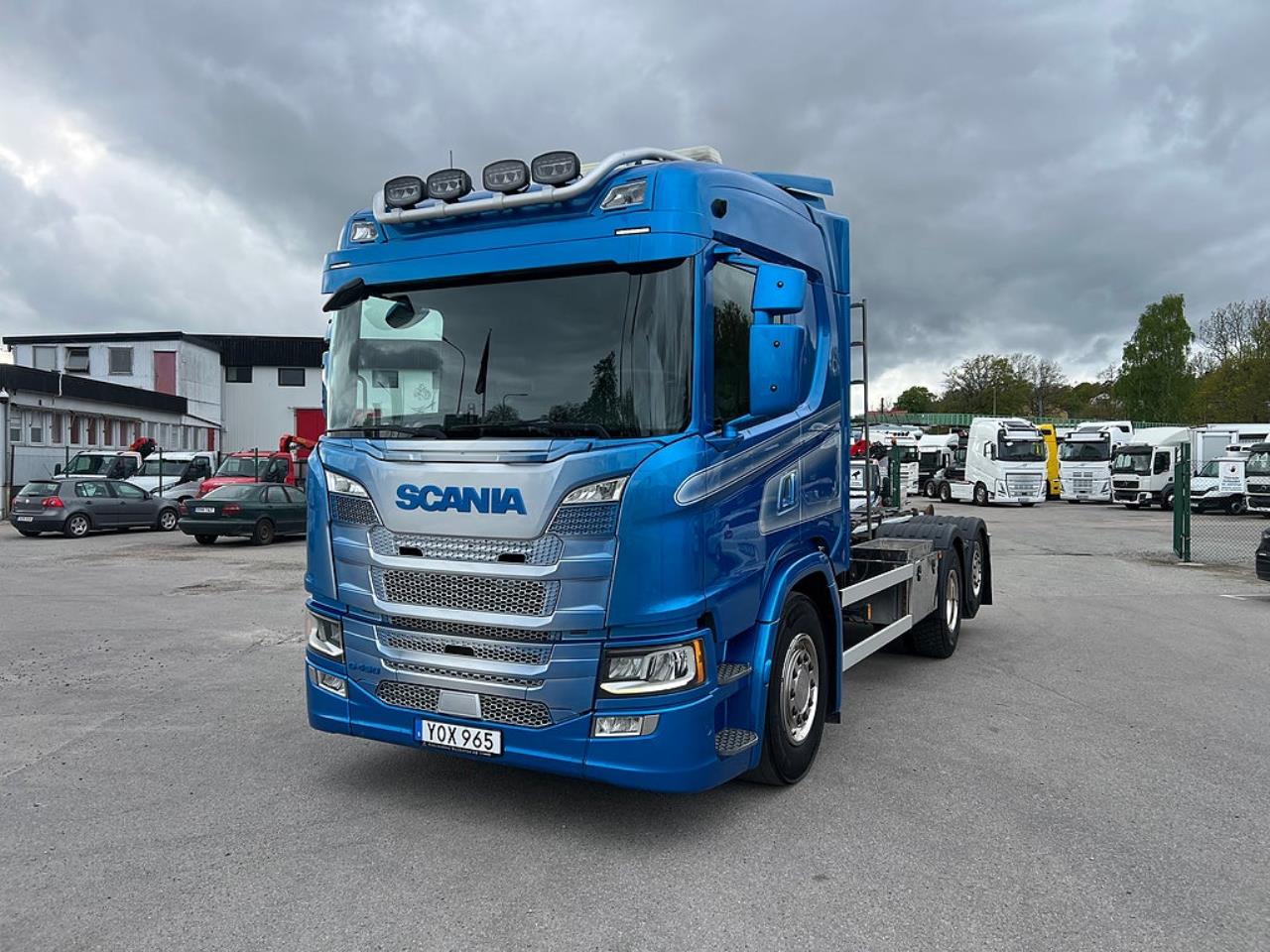 Scania G450 6x2*4 Lastv&auml;xlare, Kranflak Anpassad, Euro 6 2019 - Kran