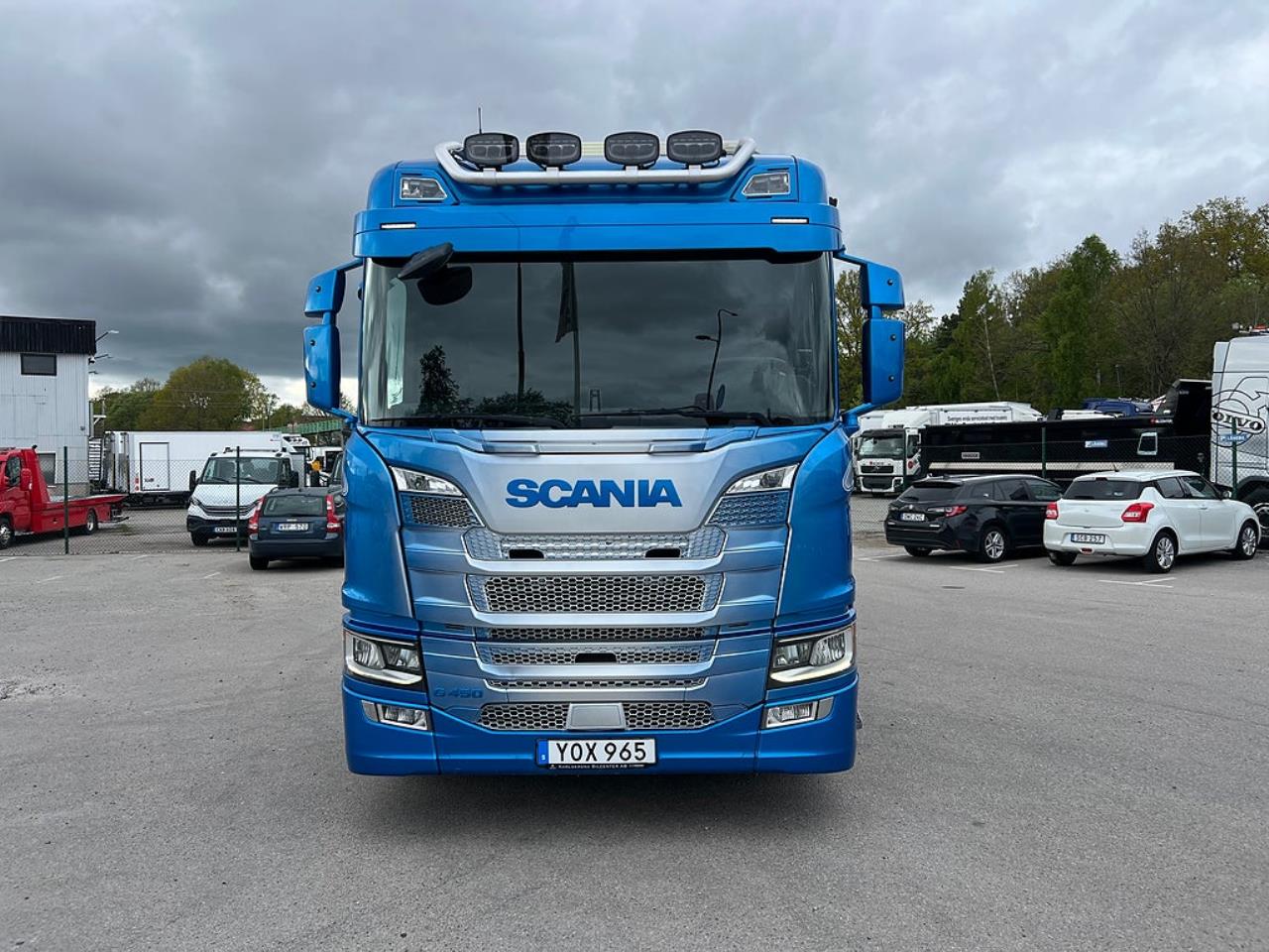 Scania G450 6x2*4 Lastv&auml;xlare, Kranflak Anpassad, Euro 6 2019 - Kran