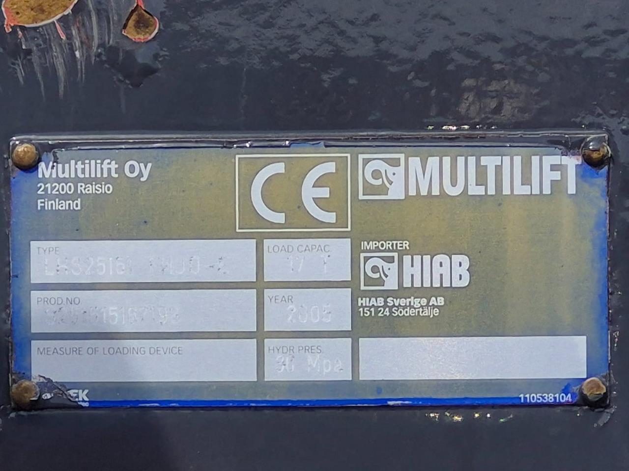 Volvo FM9 6x2 Kranv&auml;xlare 2006 - Kran
