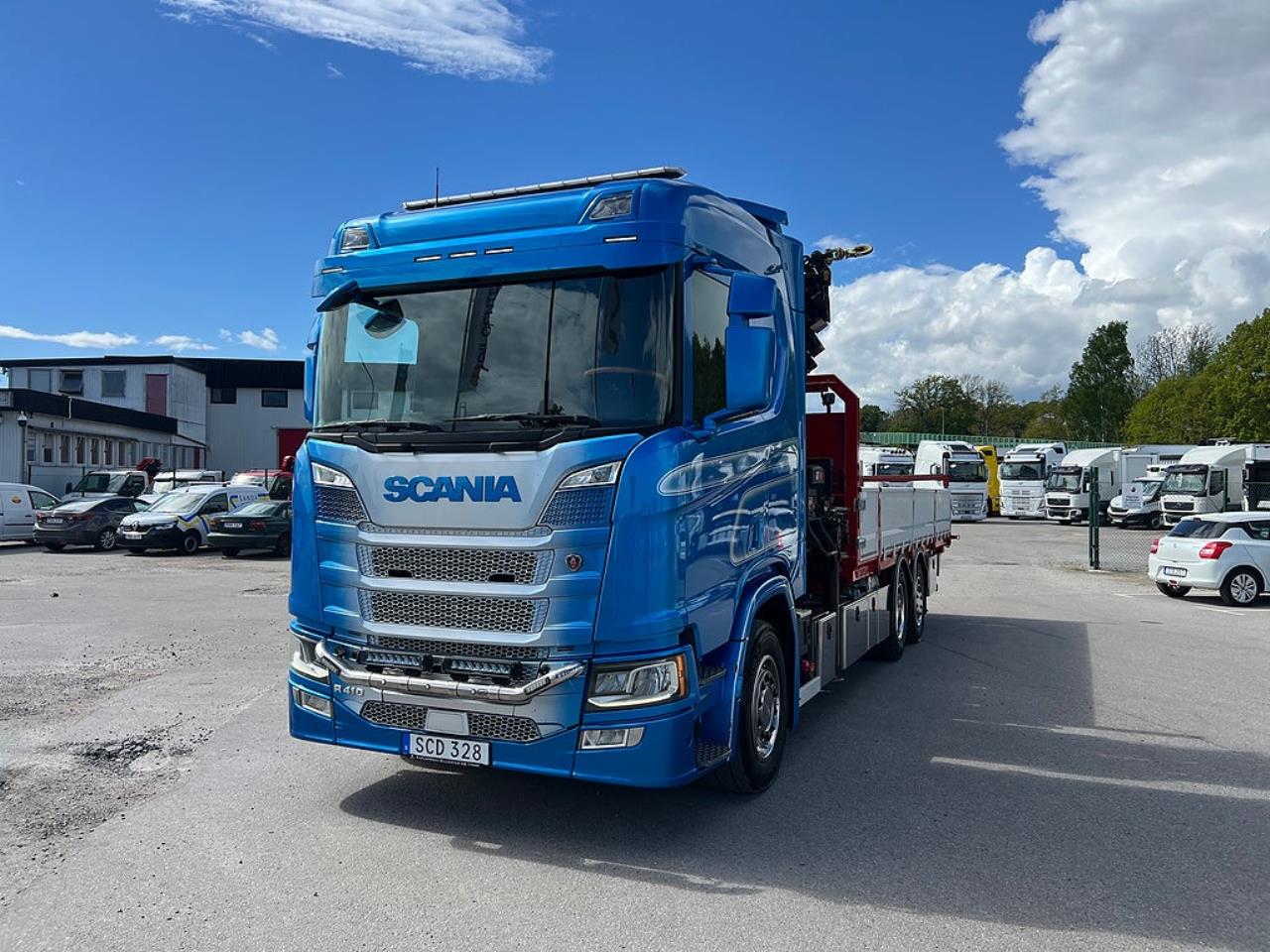 Scania R410 6x2*4 Kranbil, Hiab 377 Kran, Euro 6 2017 - Kran