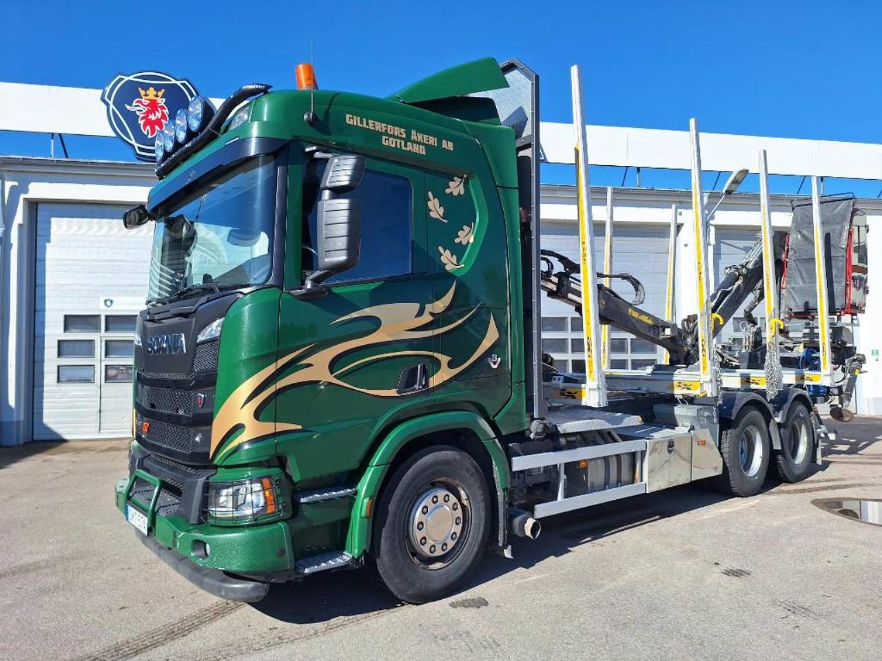 Scania R580 LB6x4 Timmerbil med kran Skogsbil 2020 - Timmer