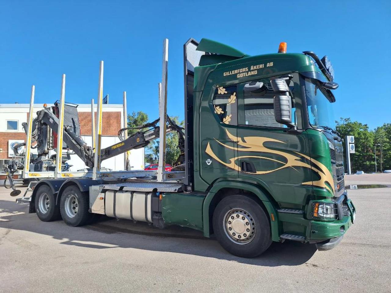 Scania R580 LB6x4 Timmerbil med kran Skogsbil 2020 - Timmer
