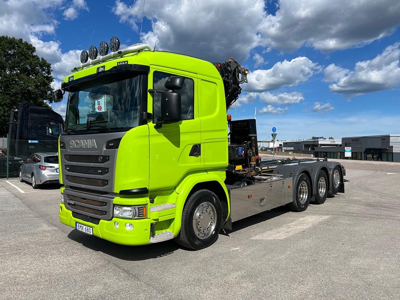 Scania G450 8x4*4 Tridem Kranv&auml;xlare 2017 - Kran